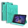 Applicable to Samsung Tab A9 + 11 inch 2026 tablet leather case A11 matte love butterfly embossed card holder