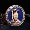 Christian Prayer Coin Pray Without Ceasing Sacred Scripture Companion Coin Metal Praying Hands Coin