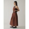 [Raybeams] One-Piece Tuck Flare Camisole Dress Women's BROWN 0 Brown