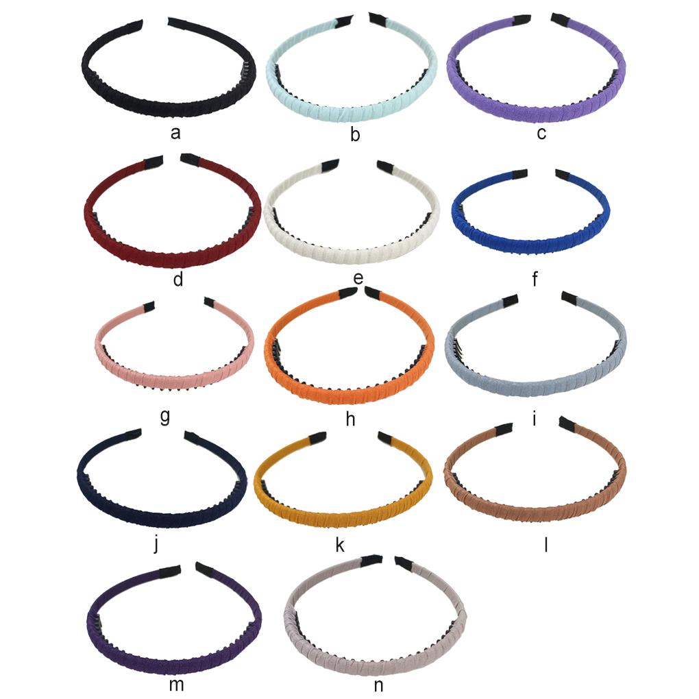 Hair Accessories with Teeth Classic Elastic Simple Headband Clothes Matching Accessory Shower Hairband for Adult Lady Female Use
