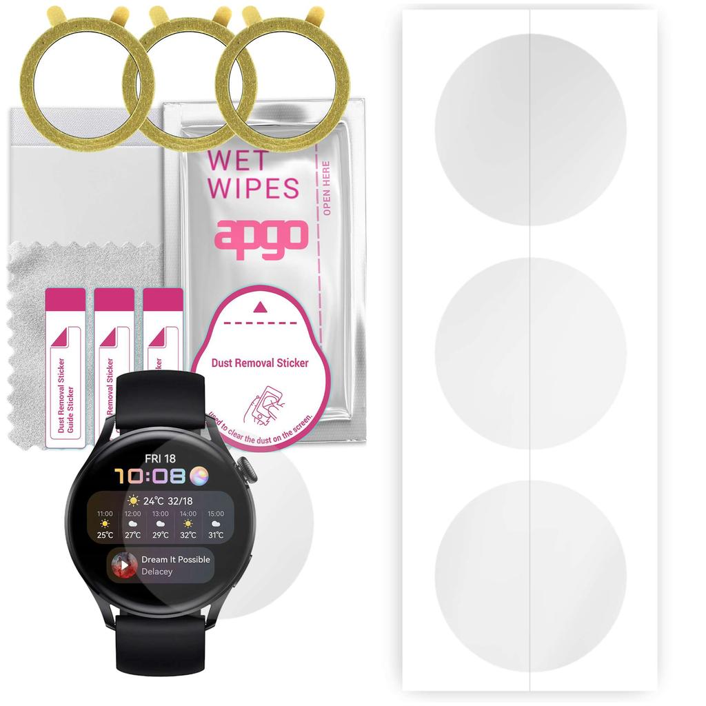 Pack De 3 Protecteurs D'écran Hydrogel TPU Transparents Pour Téléphones Multiples (iPhone, Samsung, Xiaomi, Etc.)