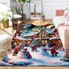 1Pc Winter Wonderland Village Rug Office Carpet Indoor Outdoor Doormat Nonslip Soft Living Room Christmas Halloween Gift D922256