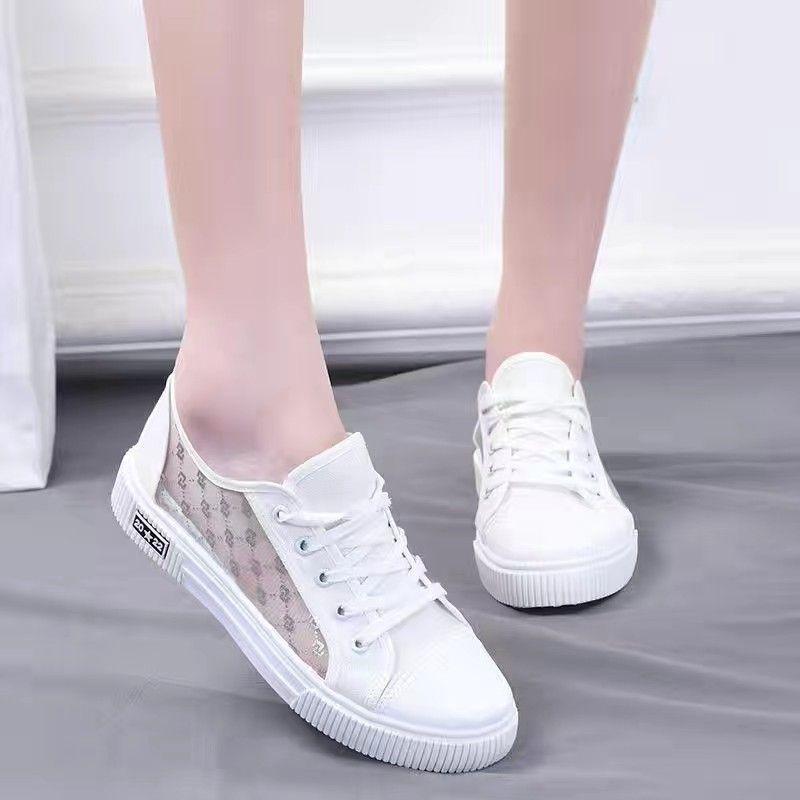 Summer New Mesh Shoes for Women Breathable Mesh Canvas Shoes Women's Versatile Board Shoes