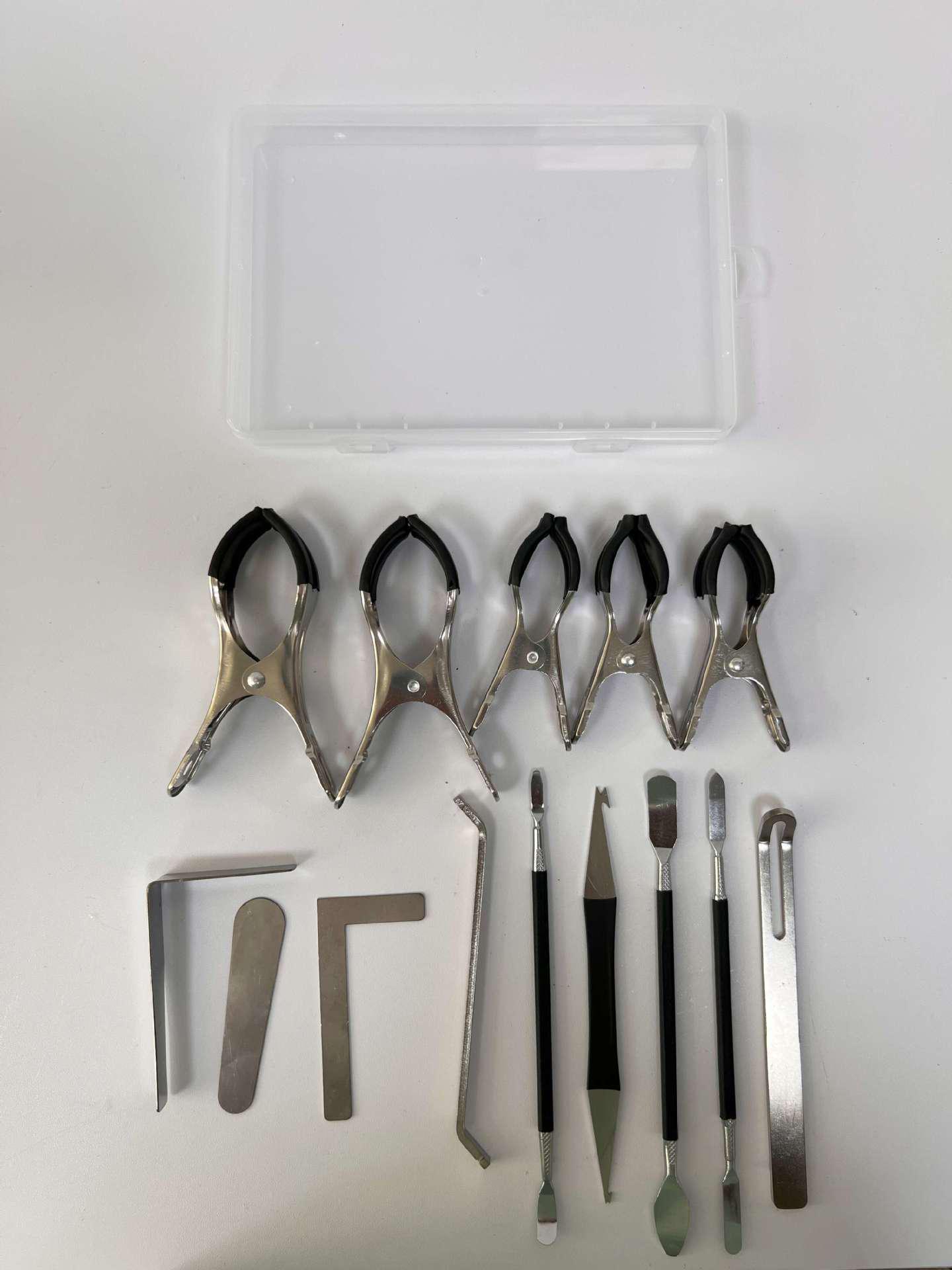 Saxophone Key Cap Adjustment and Spring Installation Tool Set With Box