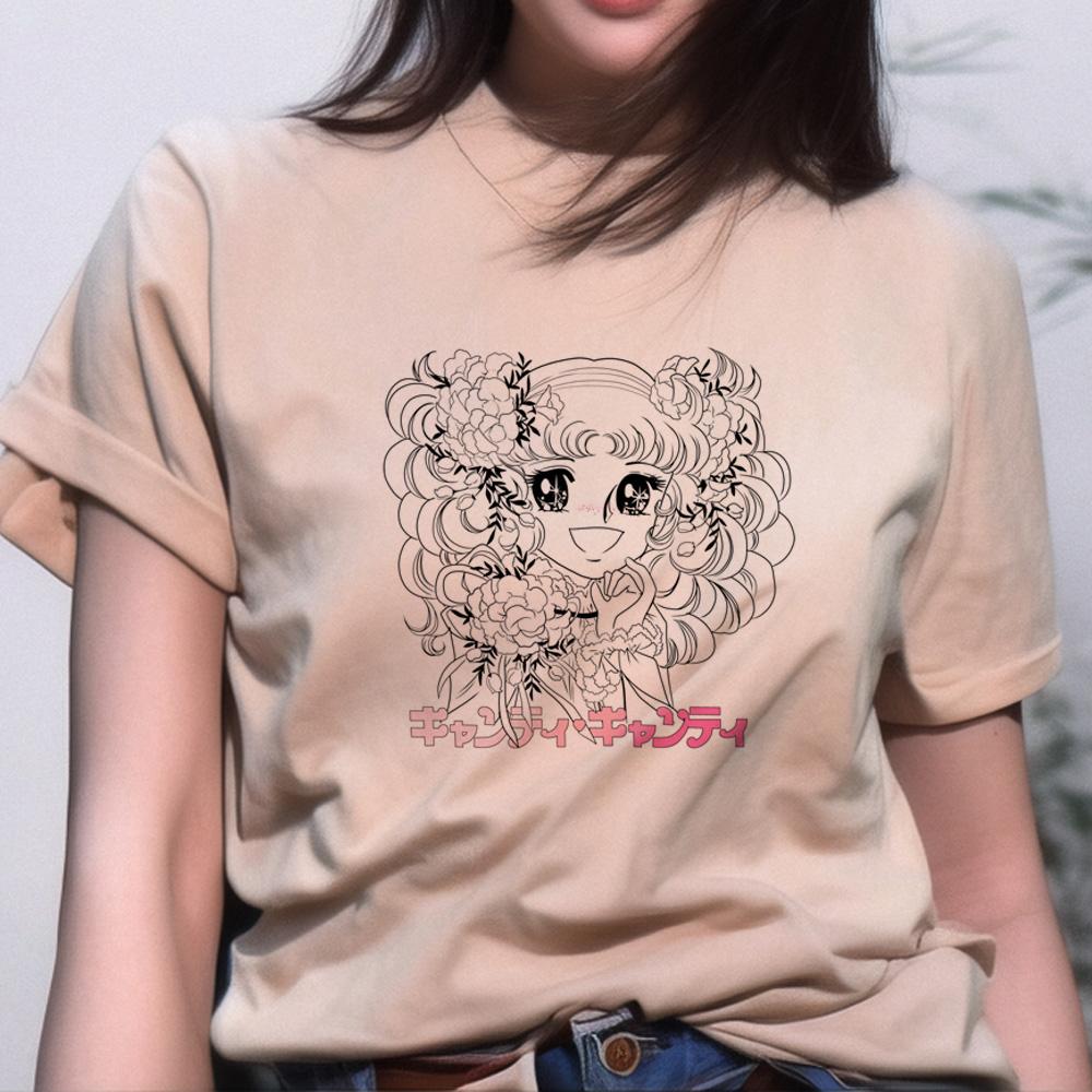 Candy Candy Tshirts Women Summer T Shirt Girl Harajuku Clothes