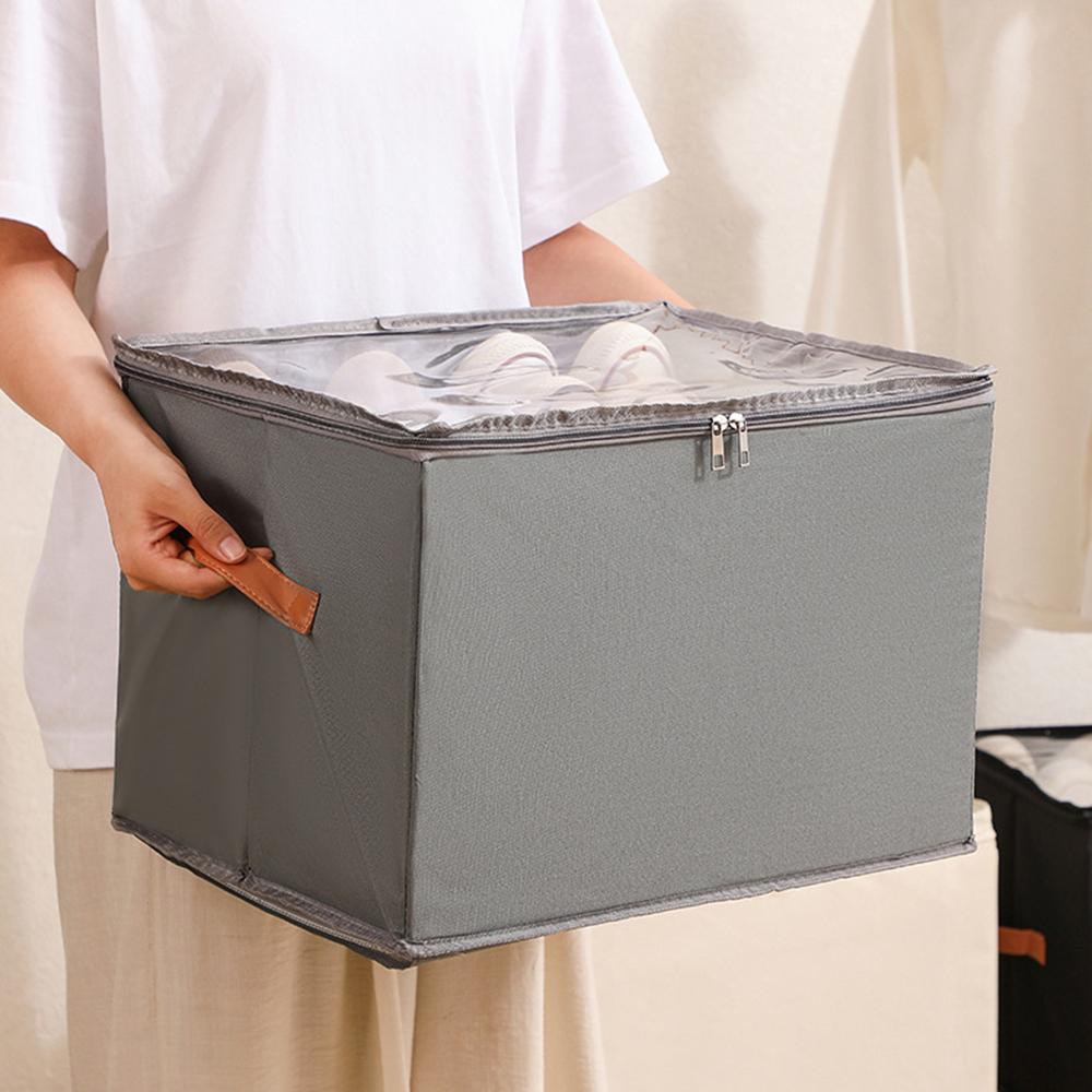 Multiple Lattices Shoes Storage Box Foldable Separated Wardrobe Closets Organizers With Handle Shoe Dispenser for Bedroom