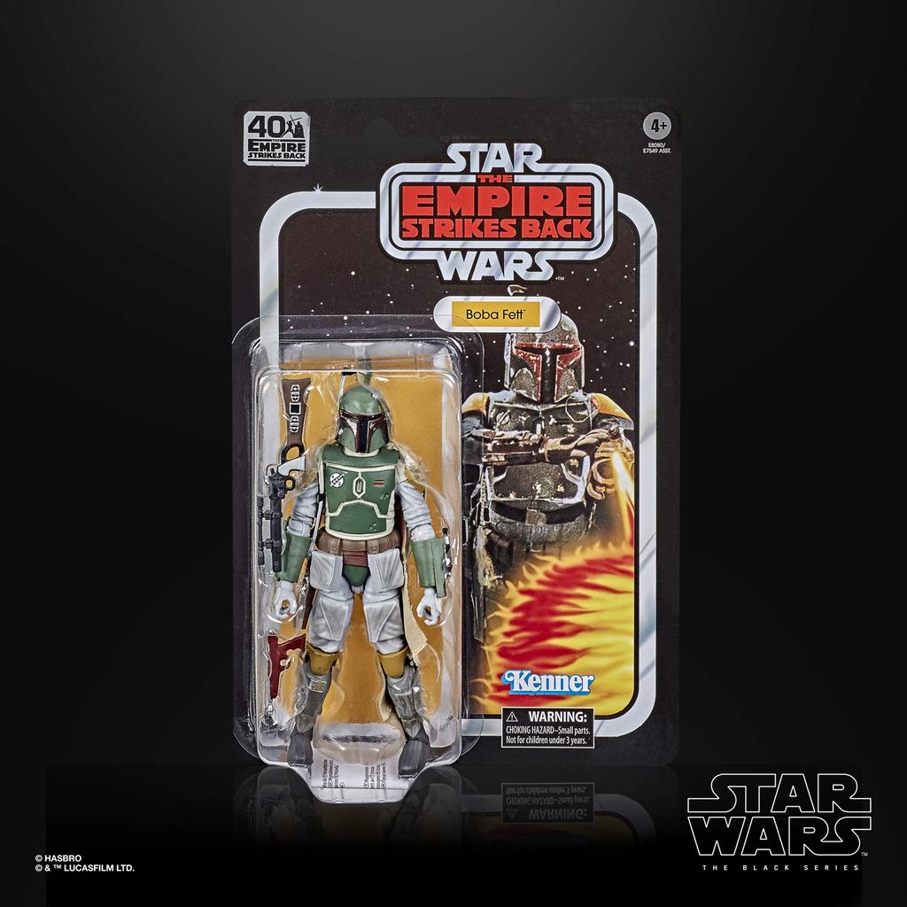 Star Wars: The Empire Strikes Back 40th Anniversary Black Series 6-inch Action Figure Boba Fett In Vintage Packaging Hasbro STAR WARS 2020 THE BLACK