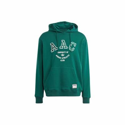 Originals Letter Logo Print Sports Hoodie for Men, Forest Green