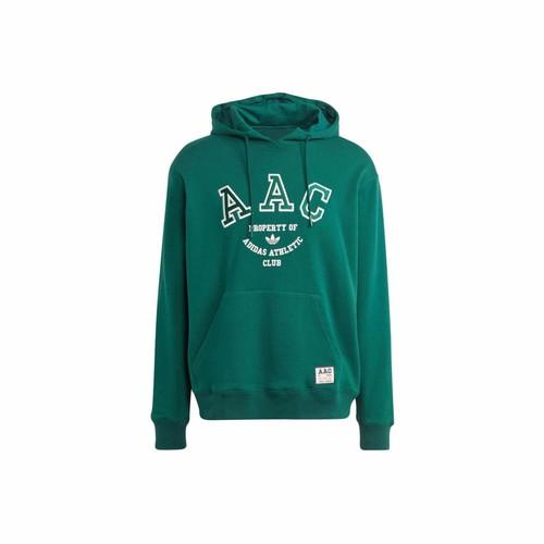 adidas Originals Letter Logo Print Sports Hoodie for Men, Forest Green S лес зеленый