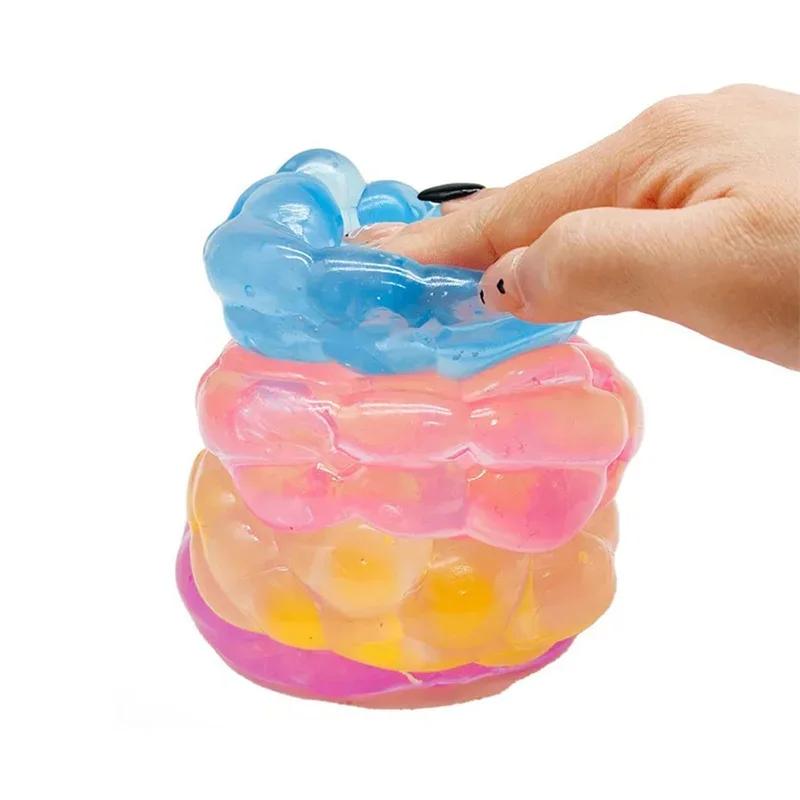 Three Dimensional Bubble Cube Relief Sensory Toy Non-Toxic Maltose Slow Rebound Squeeze Decompression Toy For Adhd Gift