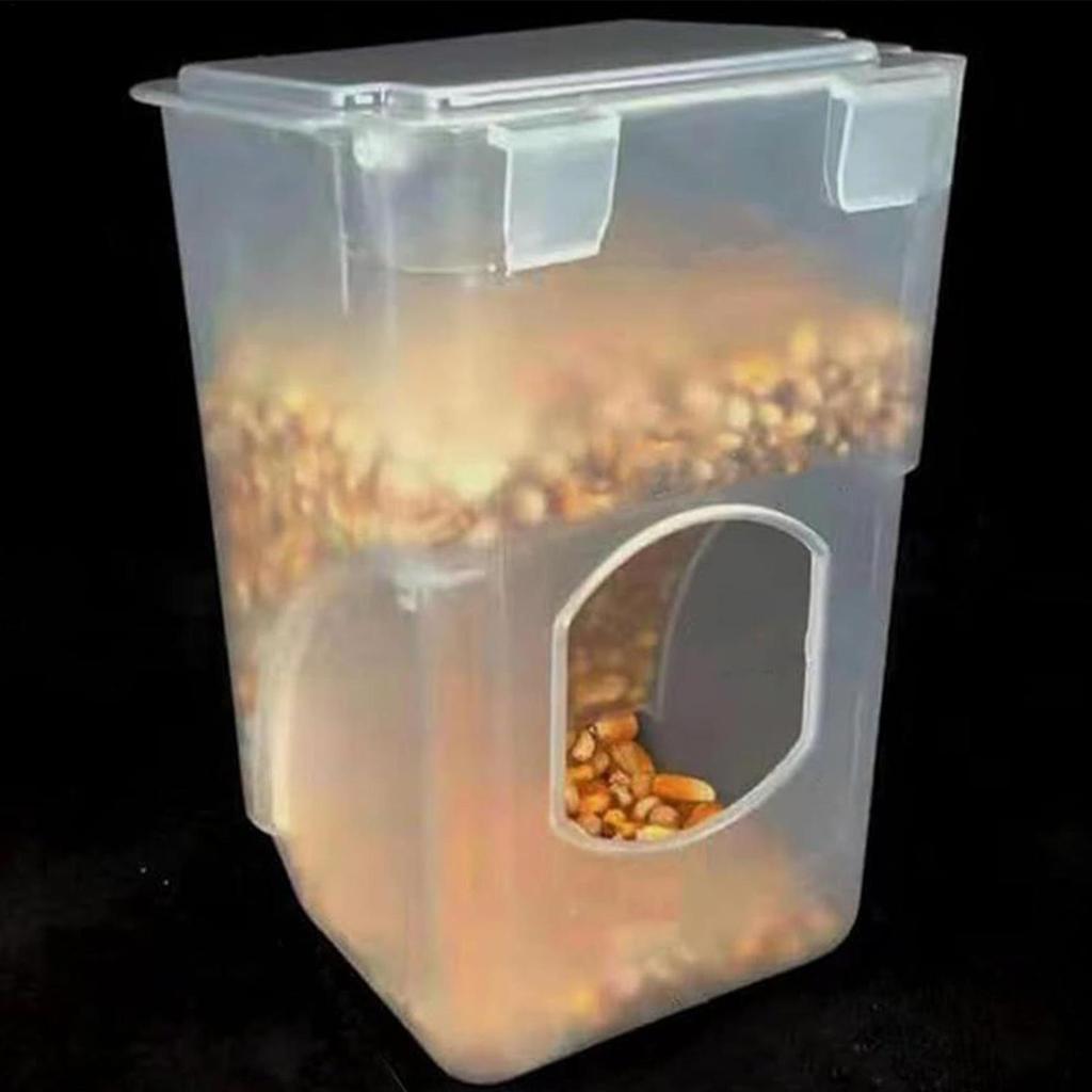Automatic Bird Feeder Weatherproof Anti-Splash Food Dispenser Pet Bird Cage Feeder For Parakeet Cockatiel Canary Conure Cockatoo