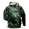 Kapuzenpullover mit langen Ärmeln - Gemustertes Kleidungsstück - Geeignet für Männer und Frauen - Streetwear lässiger lockerer Kapuzenpullover