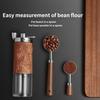 Accurate Measuring Spoon for Coffee Bean Features Comfortable Walnuts Wood Handle and Stainless Steel Construction
