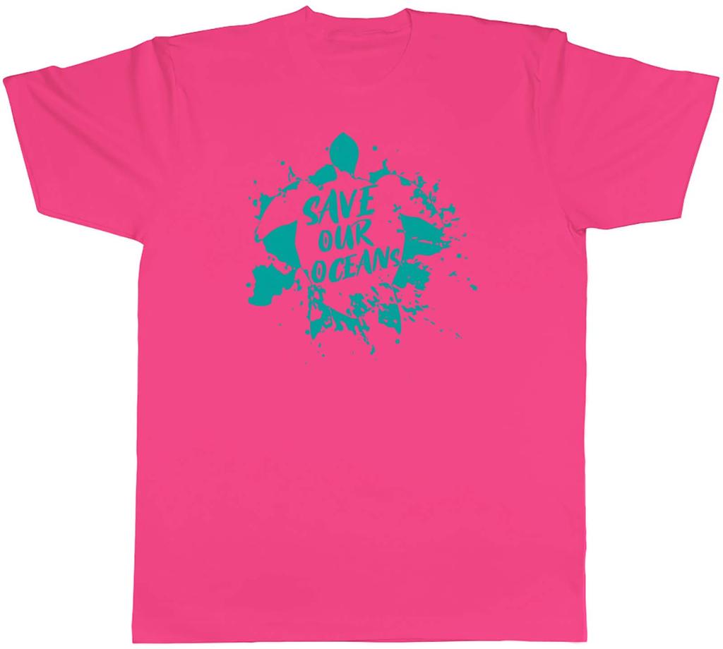 Save Our Oceans Turtle Turquoise Green Unisexs Unisex TShirt Tee Gift
