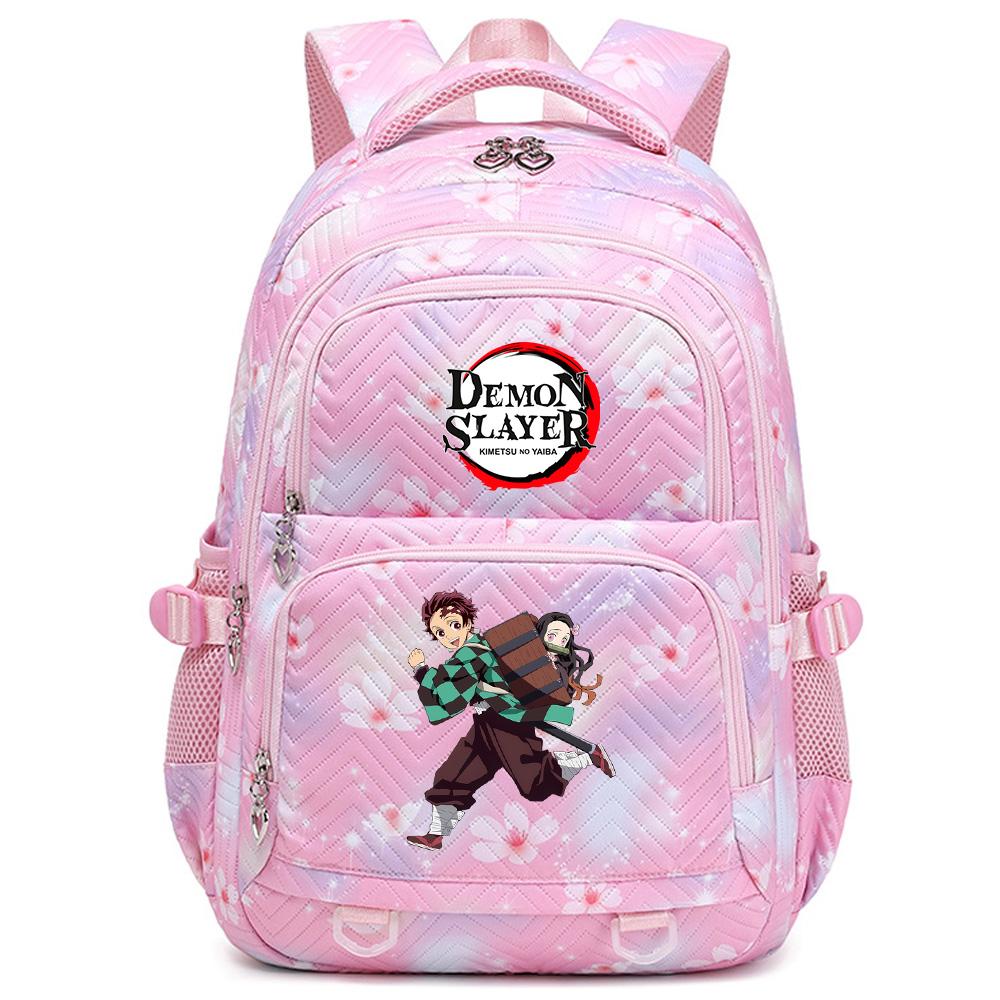 Školní batoh s potiskem Anime Demon Slayer pro studenty, teenagery, chlapce, dívky, ženy, cestovní batoh Mochila Escolar