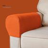 Sofa Arm Cushion Covers 2 Pcs Cover Elastic Thickened Dirt-resistant Solid Color Set Soft Fabric Anti-Slip Couch Armrest Protectors Recliner