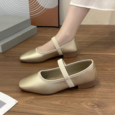 Módní dámské ploché boty Letní ležérní mělké Nové boty se čtvercovou špičkou Značkový designér Chůze Elegantní šaty Pohodlné Dámské Zapatos Mujer