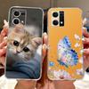 For Oppo F21 Pro 4G Case Reno7 4G CPH2363 Luxury Popular Painted Cover Soft Silicone Case For Oppo Reno8 Reno 7 F21s Pro 4G Bags