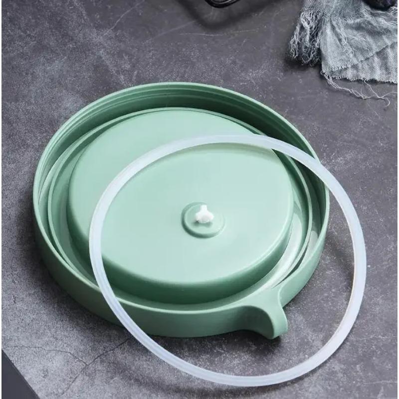 Contenitore per l'isolamento degli alimenti in acciaio inossidabile da 450 ml, stoviglie pieghevoli portatili, contenitore per il pranzo per studenti, sigillato e a prova di perdite