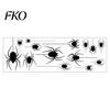Party Window Decor Halloween Spider Static Cling, Black Silhouette Glass Wall Sticker, No Residue Self-Adhesive Decal Spooky Decal, for