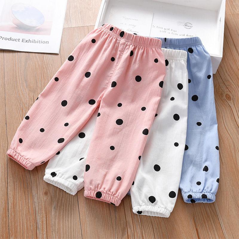

Children s Clothing Girls Leggings Summer Thin Fit Children s Cotton Nine Quarter Pants Breathable Mosquito Proof Pants 130
