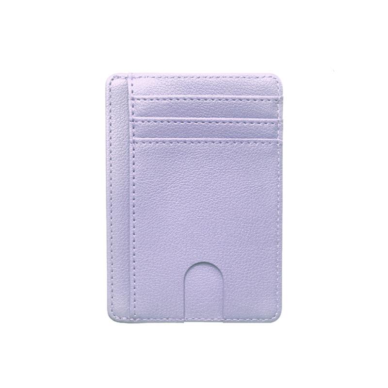 Slim Blocking Leather Wallet Credit ID Card Holder Purse Money Case Cover Anti Theft For Men Women Fashion Bags 8 Slot