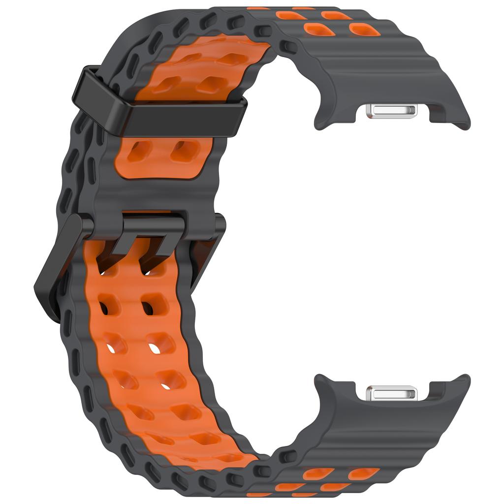 Two-Tone Sports Silicone Strap For Samsung Galaxy Watch 8 2025 Marine Band Bracelet For Galaxy 8 Classic /8 40 44mm Watchband