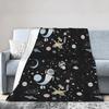 Wall-E & Eve In Space Blankets Flannel Autumn/Winter Cartoon  Multifunction Warm Throw Blanket for Sofa Bedroom Bedding Throws