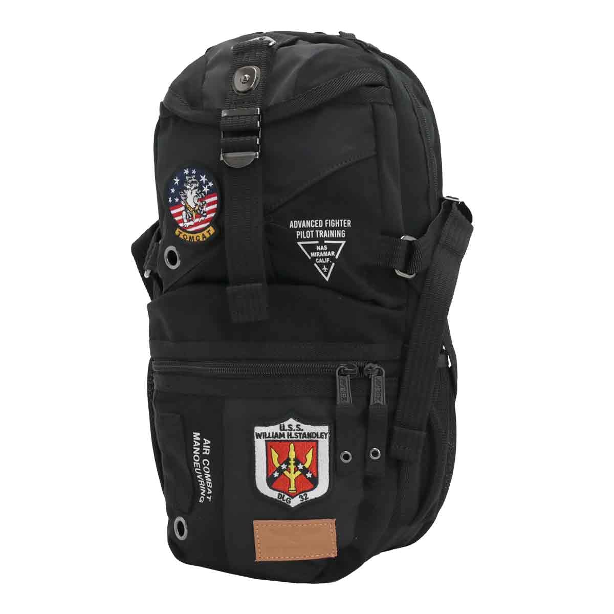 

Body Bag Shoulder Bag EAGLE SERIES Eagle Series TOP GUN Top Gun AVX305J [AVIREX] Men s Women s (Black) чорний