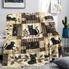 1Pc Patchwork Cat Print Flannel Blanket, High quality Comfortable for All Seasons, Home Decor, Warmth and Comfort, Perfect for Christmas Gifts63