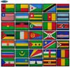 Cross-Africa Nationalflaggen Klett-Aufnäher: Bestickte Outdoor-Taschenzubehör