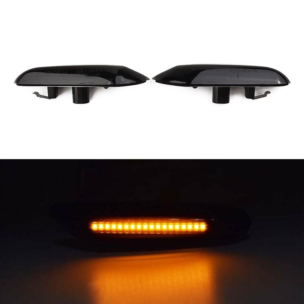 PMMA Side Marker Lights 3W 1 Pair LED Side Indicator Smoke Turn Signal