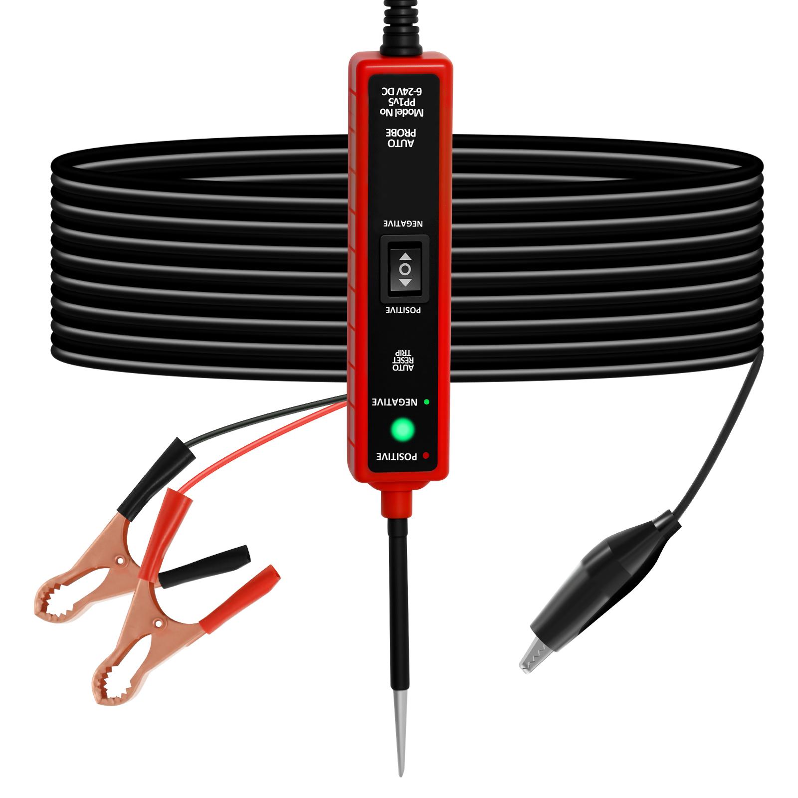 

Car Circuit Tester Portable Automotive Electrical Testing Tool Multi-function Power Circuit Probe Tester for Continuity Polarity червоний