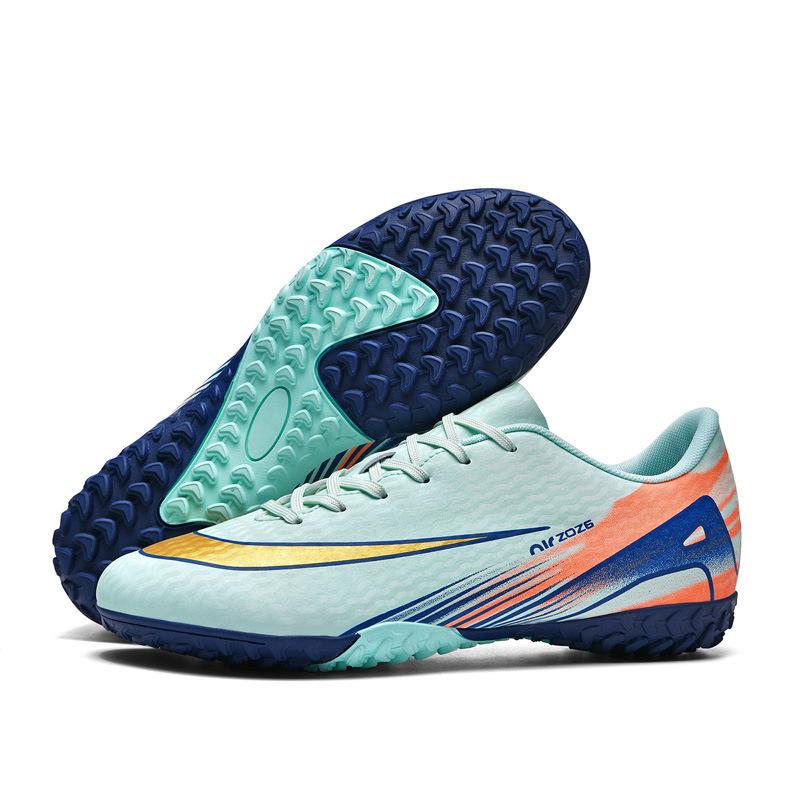 Large size short nail training football shoes low top leather surface leather foot sports shoes youth game sneakers men