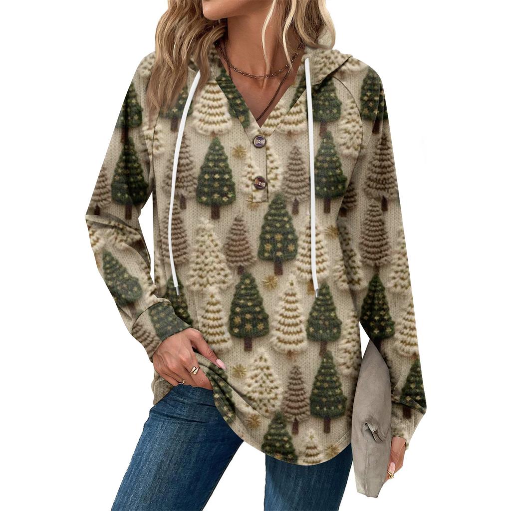 Women's Fashion Women's Lightweight Long Sleeve Pullover With Pockets Preppy Graphic Hoodie