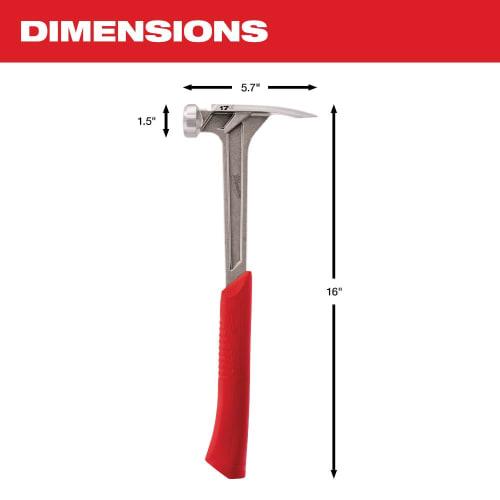 Milwaukee Electric Tool 48-22-9017 Framing Hammer, 17 oz.
