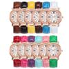 Ebaywish Simple Casual Rhinestone Creative Gift Colorful Watch Plastic Quartz Wrist