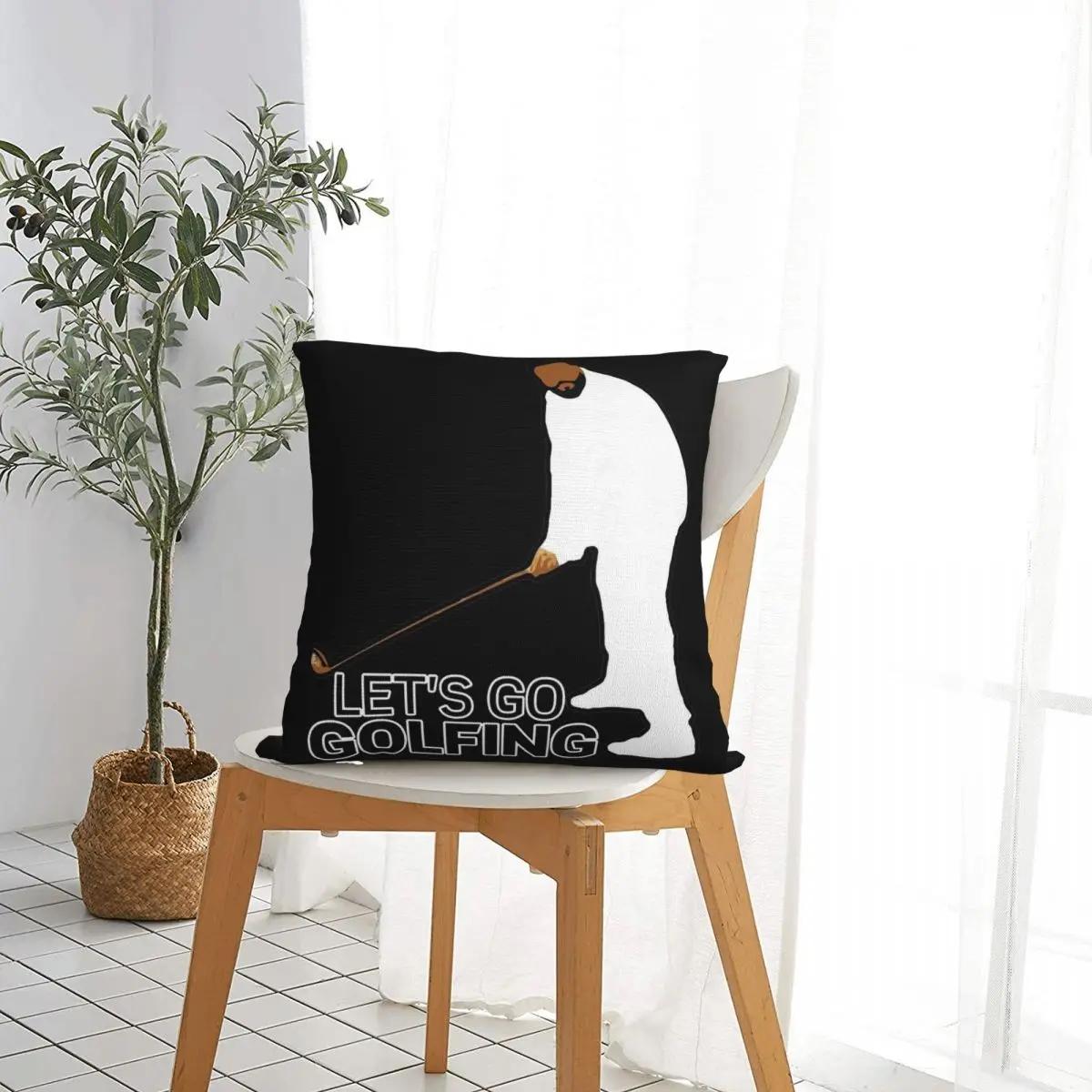 

Lets Go Golfing DJ Khaled Golfing Square Pillow Cases Cushion Covers Decor Throw Pillow Case Cover for Home x 30x30cm бежевый