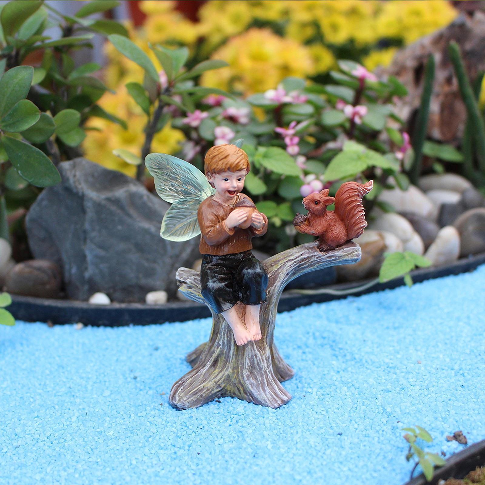 Micro Landscape Ornament ,Miniature Fairy Garden Statue,Squirrel Sculpture,Garden Outdoor
