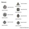 7 Pcs Black White Dragon Metal Dice Solid Metal Polyhedral Dice Set Suitable for Role-Playing RPG  Board Game Card Game