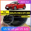 BGF1 GOLF 4 5 6 7 Hot 2026 For VW VOLKSWAGEN Key Rings 2pcs ABS Replacement 127mm 110mm Car Front Grille Badge Rear Trunk Boot Emblem