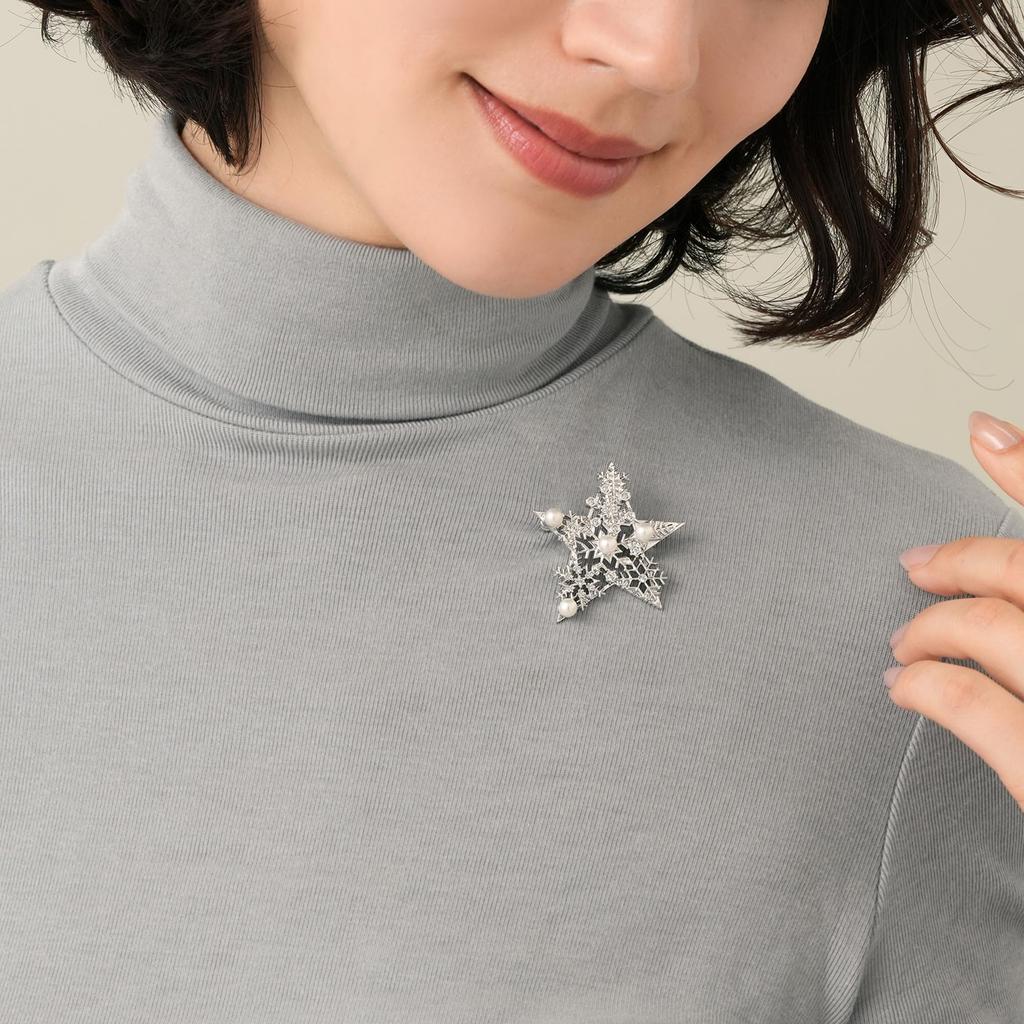 Broszka gwiazda płatek śniegu VBMV4786 PF [Vendome Boutique]