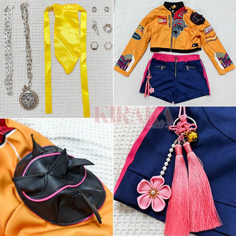 Costum Cosplay Zoey Mira Rumi Perucă Vânători de Demoni Joc de Rol Adult Copii KPop Petrecere Ținute Carnaval Costume Comic Con Halloween