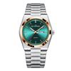 Men's watch, double calendar, thin butterfly buckle, steel belt, quartz men's watch