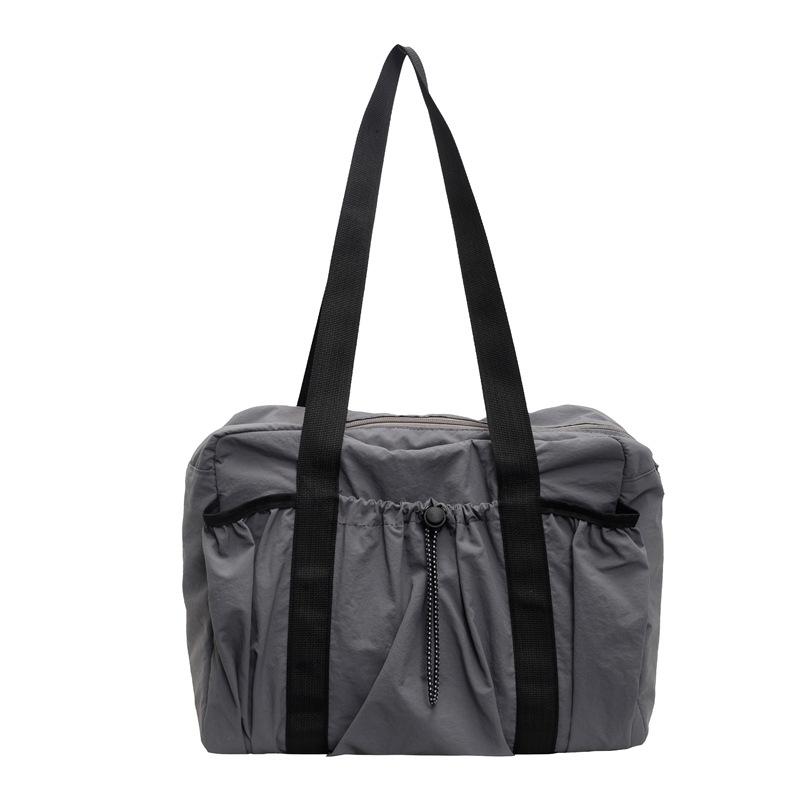 Lightweight Large Capacity Travel Bag Women's Shoulder Bag Solid Color Crossbody Bag