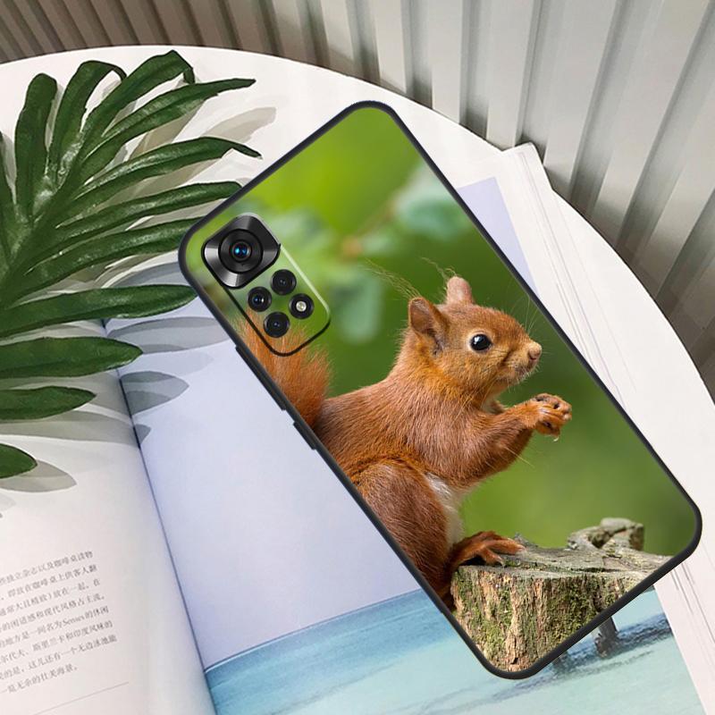 Squirrel Funda For Xiaomi Redmi Note 14 13 10 11 12 15 Pro Plus Case For Redmi 15C 14C 10C 12C 13C 15