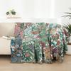 Floral Cotton Towel Blanket, Bedspread, For Bed Sofa, Picnic, Travel, Four-Layer Cotton Gauze, 200*230 Cm, High Quality