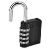 4-digit Combination Password Padlock Gym Drawer Padlock(Black)