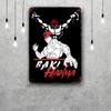 baki hanma Metal Signs wall decor Vintage Tin Signs Captain Metal Poster Decor for Bar Pub Club Wall Decoration