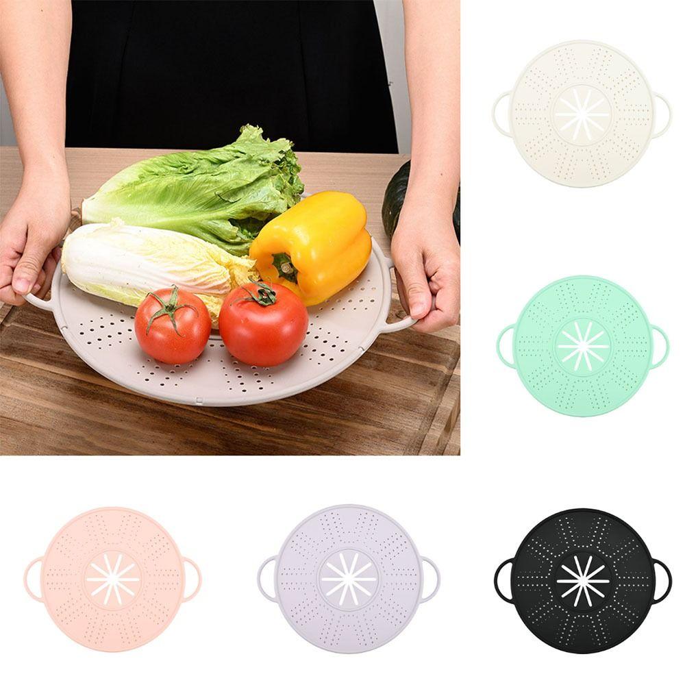 Heat Resistant Steamer Insert Tray Anti-scald Handles Spill-proof Pot Lid  Pressure Cookers